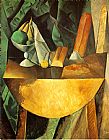 Bread and Fruit Dish on a Table by Pablo Picasso